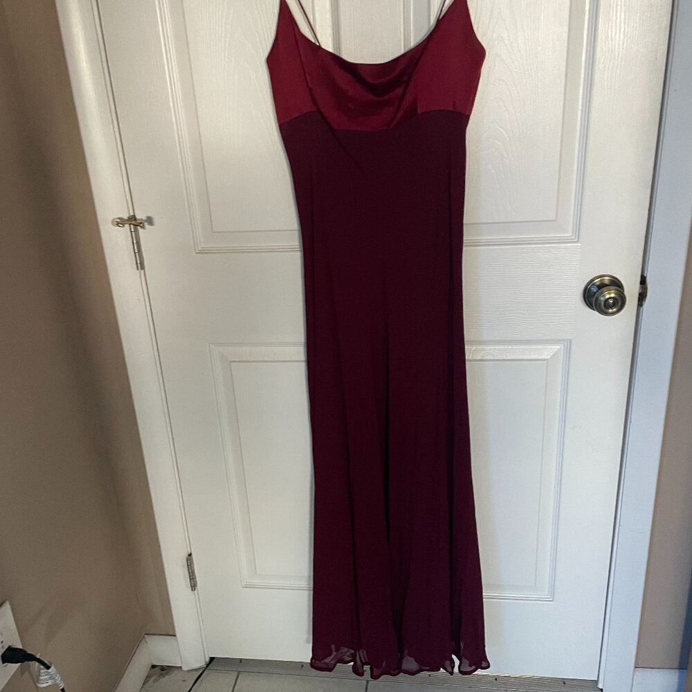 Burgundy Evening Gown